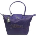 Sac De Voyage Longchamp soldes Cheval Au Galop Pliage Violet